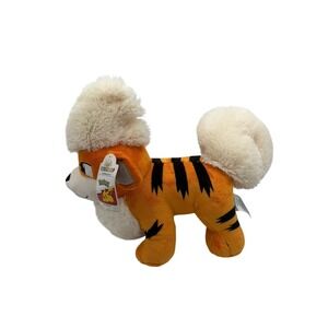 Build-A-Bear Pokemon Growlithe Plush Orange Stripe 2023 NWT Standing Stuffed Toy